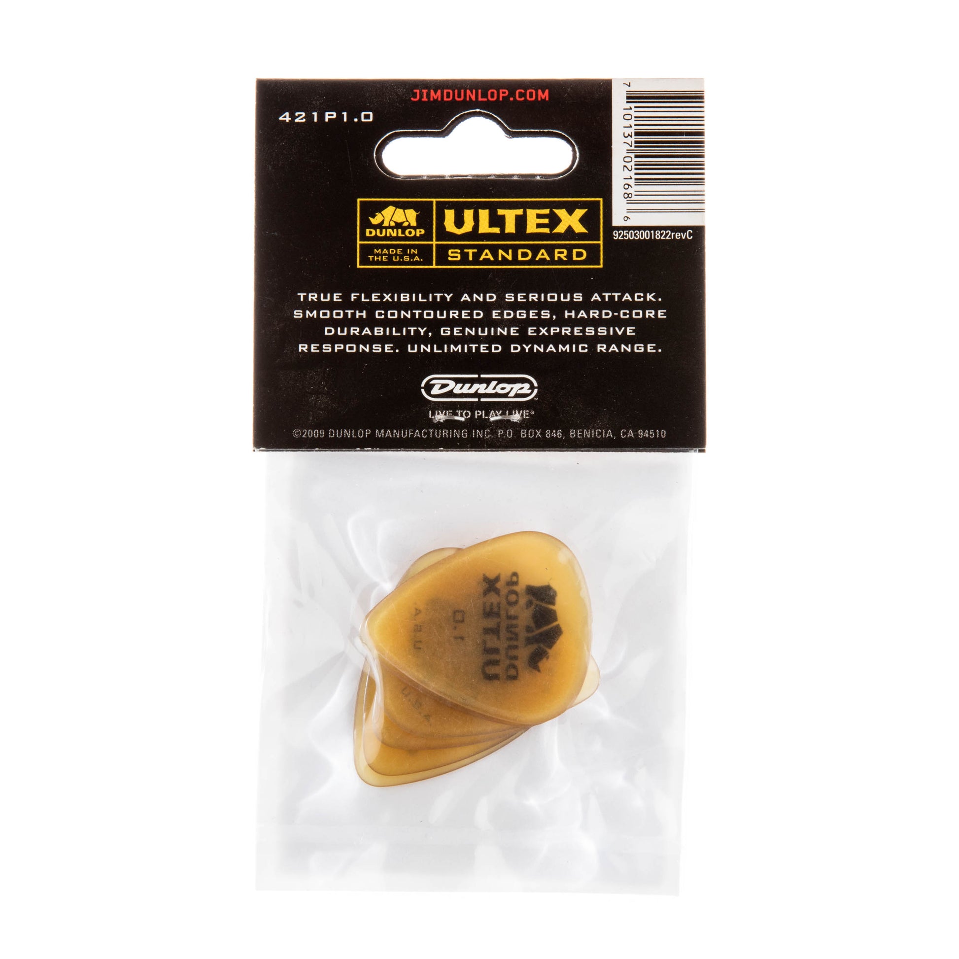 Jim Dunlop DUNLOP ULTEX 1.0mm STANDARD GUITAR PICK PLAYER'S PACK 06-PACK - 421P100