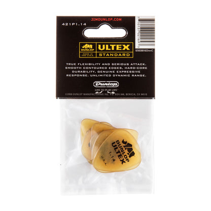 Jim Dunlop DUNLOP ULTEX 1.14mm STANDARD GUITAR PICK PLAYER'S PACK 06-PACK - 421P114