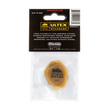 Jim Dunlop DUNLOP ULTEX .60mm STANDARD GUITAR PICK PLAYER'S PACK 06-PACK - 421P060