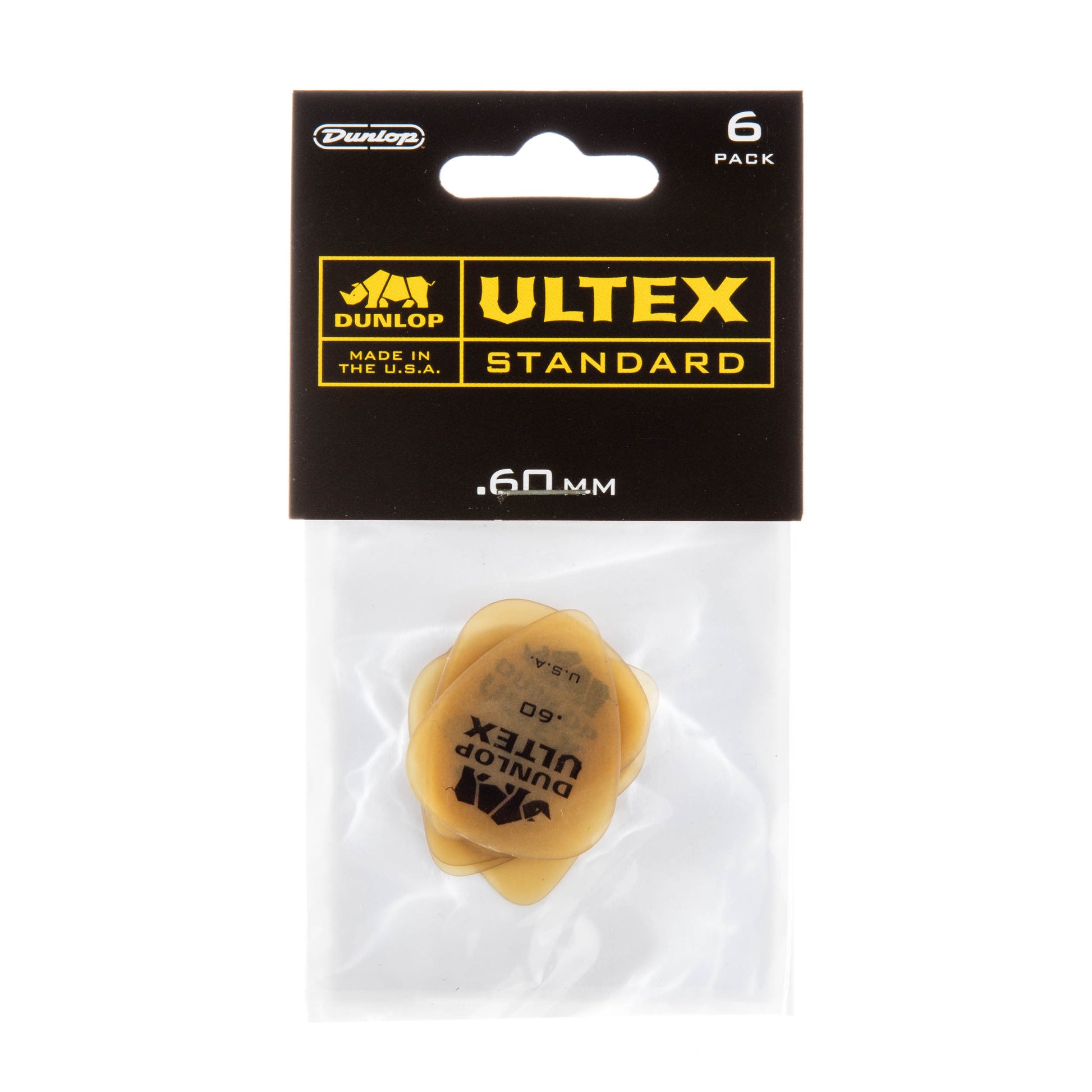 Jim Dunlop DUNLOP ULTEX .60mm STANDARD GUITAR PICK PLAYER'S PACK 06-PACK - 421P060