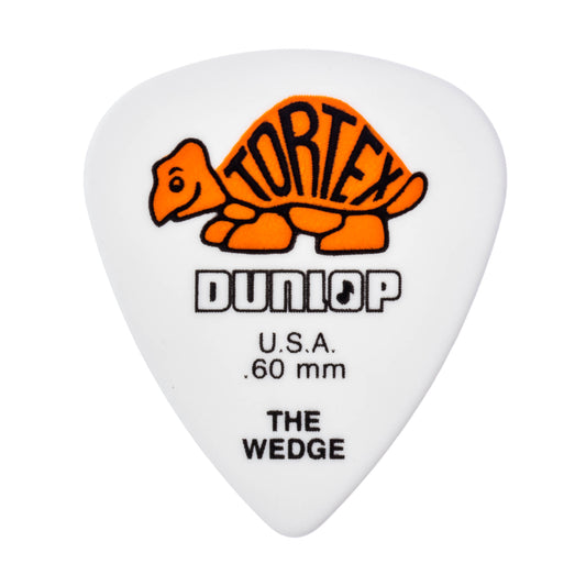Jim Dunlop DUNLOP TORTEX .60mm WEDGE GUITAR PICK PLAYER'S PACK 12-PACK - 424P060