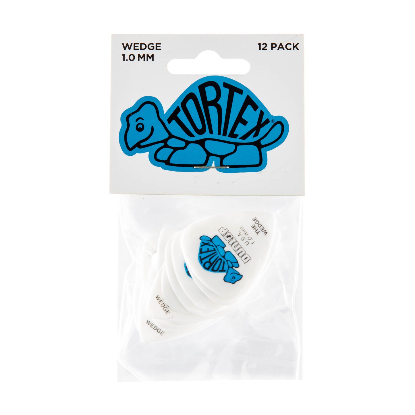 Jim Dunlop DUNLOP TORTEX 1.0mm WEDGE GUITAR PICK PLAYER'S PACK 12-PACK - 424P100