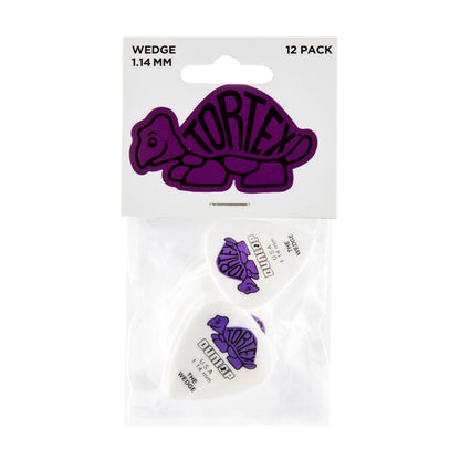 Jim Dunlop DUNLOP TORTEX 1.14mm WEDGE GUITAR PICK PLAYER'S PACK 12-PACK - 424P114