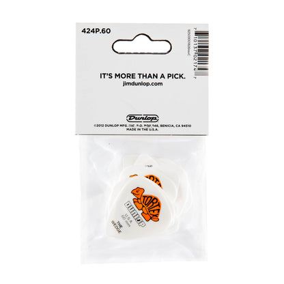Jim Dunlop DUNLOP TORTEX .60mm WEDGE GUITAR PICK PLAYER'S PACK 12-PACK - 424P060
