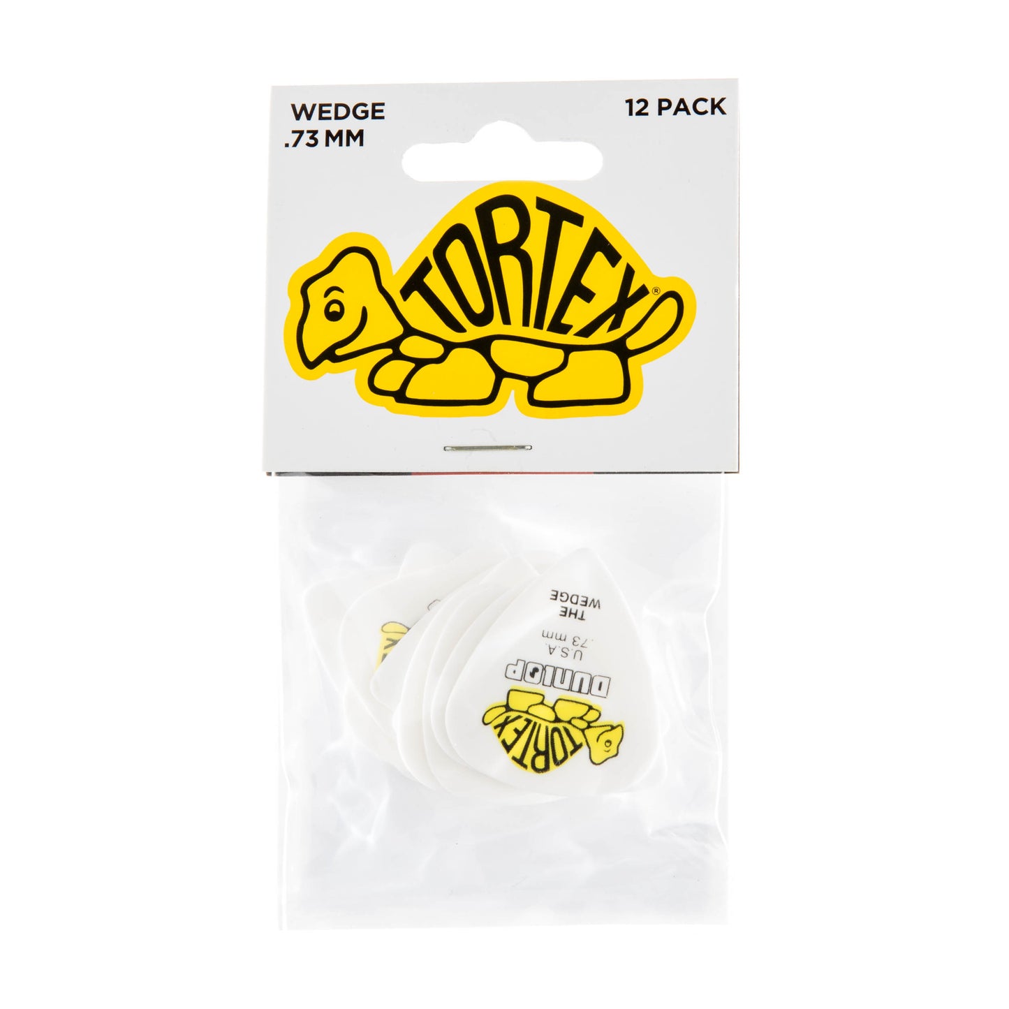 Jim Dunlop DUNLOP TORTEX .73mm WEDGE GUITAR PICK PLAYER'S PACK 12-PACK - 424P073