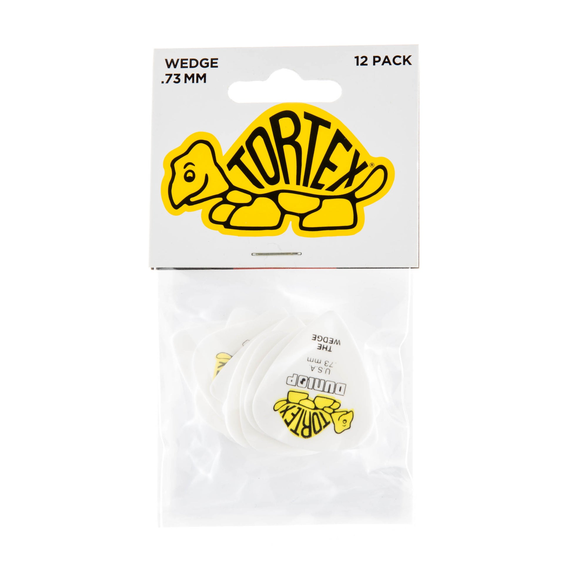Jim Dunlop DUNLOP TORTEX .73mm WEDGE GUITAR PICK PLAYER'S PACK 12-PACK - 424P073