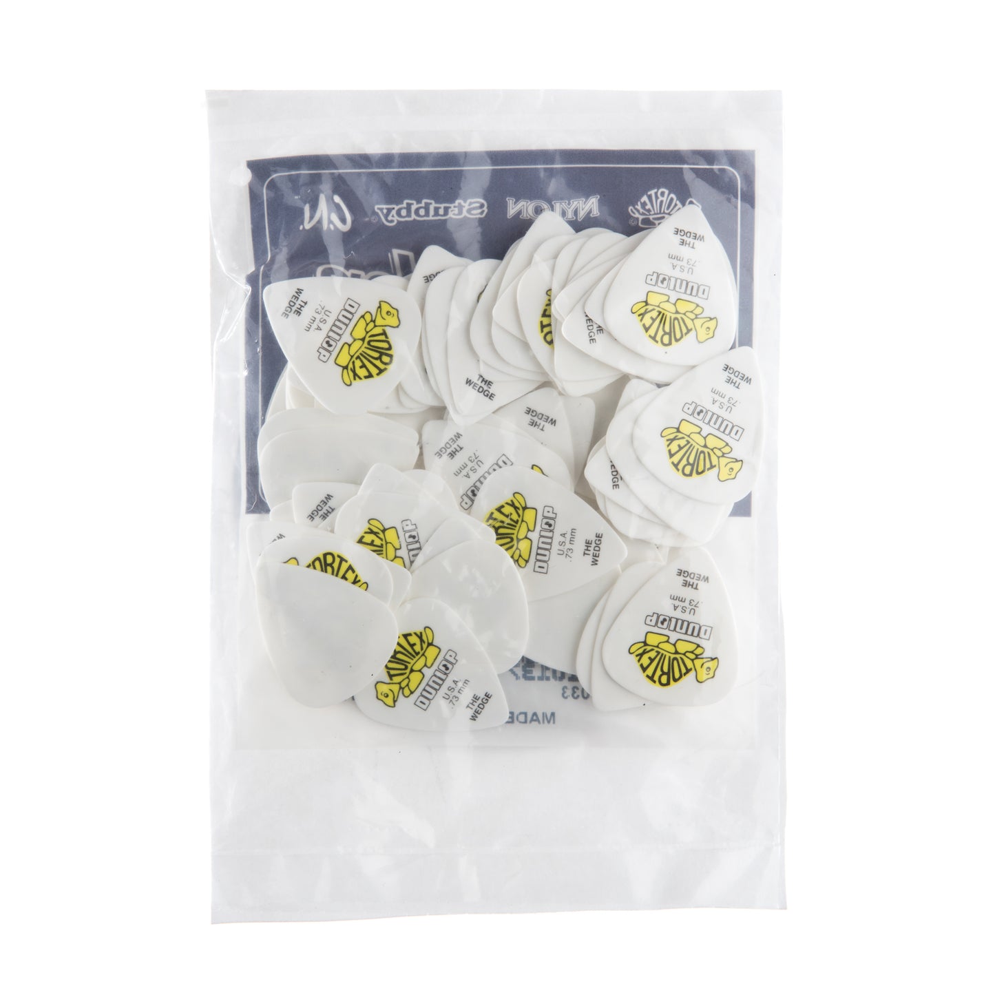 Jim Dunlop DUNLOP TORTEX .73mm WEDGE GUITAR PICK REFILL BAG 72-PACK - 424R073