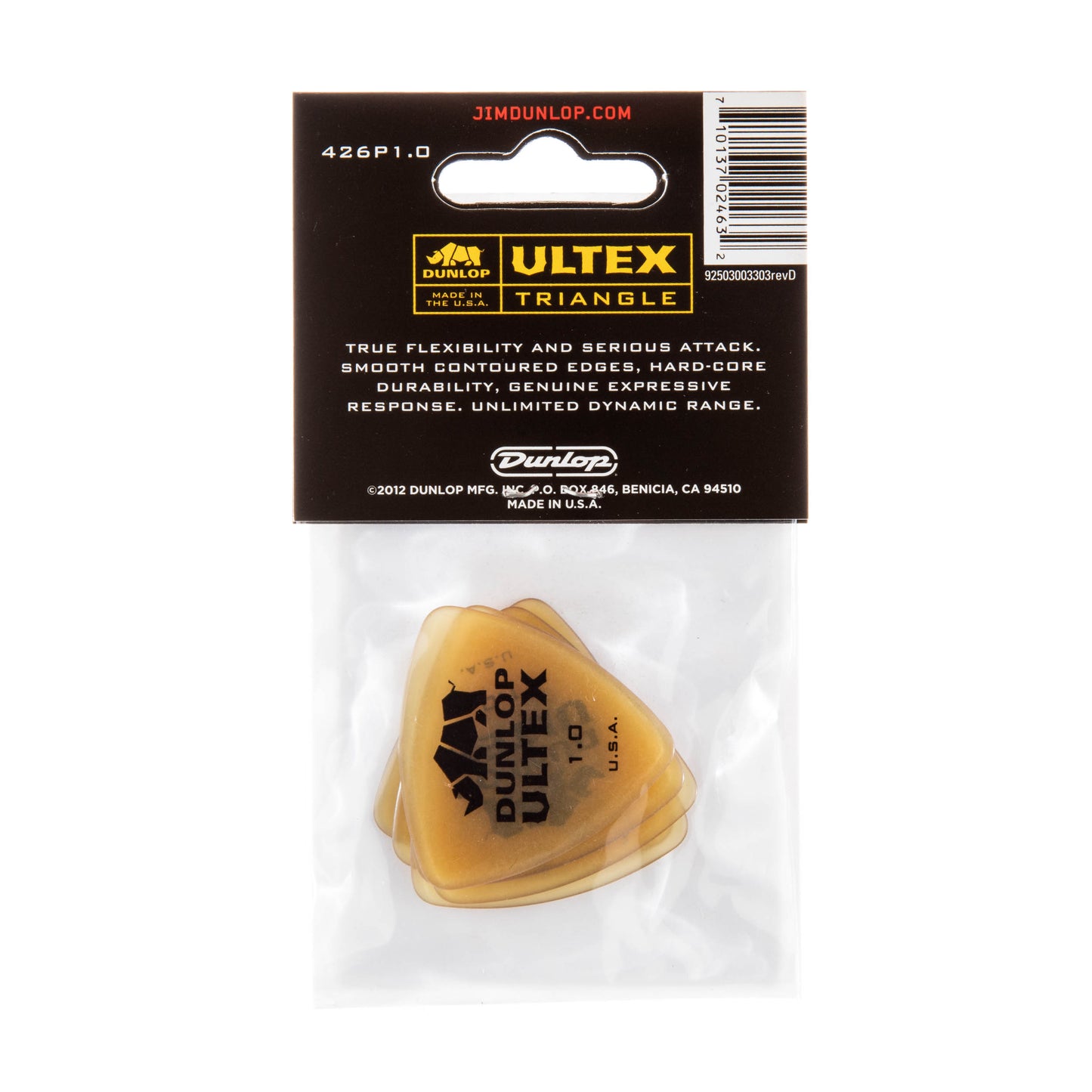 Jim Dunlop DUNLOP ULTEX 1.0mm TRIANGLE GUITAR PICK PLAYER'S PACK 06-PACK - 426P100