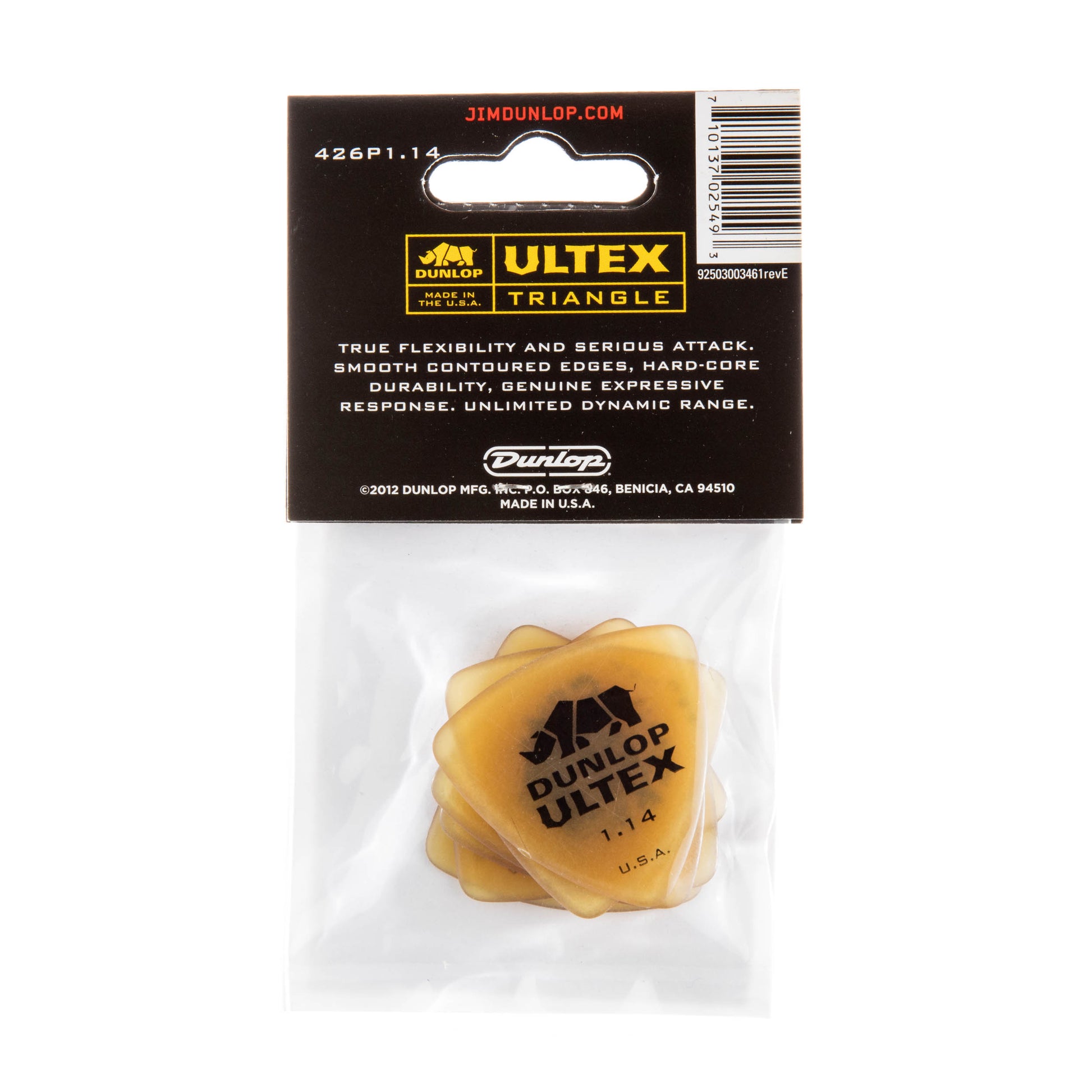 Jim Dunlop DUNLOP ULTEX 1.4mm TRIANGLE GUITAR PICK PLAYER'S PACK 06-PACK - 426P114