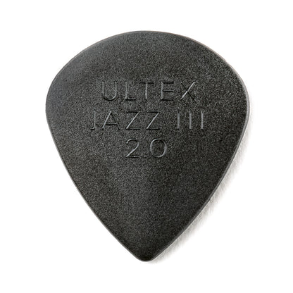 Jim Dunlop DUNLOP ULTEX 2.0mm JAZZ III GUITAR PICK PLAYER'S PACK 06-PACK - 427P200