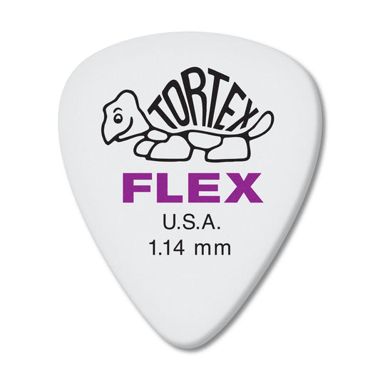 Jim Dunlop DUNLOP TORTEX FLEX 1.14mm STANDARD GUITAR PICK PLAYER'S PACK 12 -PACK - 428P114