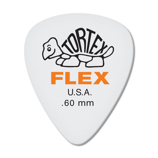 Jim Dunlop DUNLOP TORTEX FLEX .60mm STANDARD GUITAR PICK PLAYER'S PACK 12 -PACK - 428P060