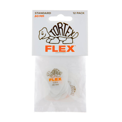 Jim Dunlop DUNLOP TORTEX FLEX .60mm STANDARD GUITAR PICK PLAYER'S PACK 12 -PACK - 428P060