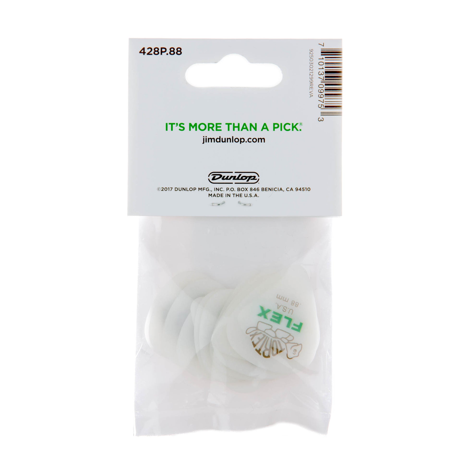 Jim Dunlop DUNLOP TORTEX FLEX .88mm STANDARD GUITAR PICK PLAYER'S PACK 12 -PACK - 428P088