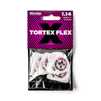 Jim Dunlop DUNLOP TORTEX 1.14mm FLEX X GUITAR PICK PLAYER'S PACK 12-PACK - 428XP114