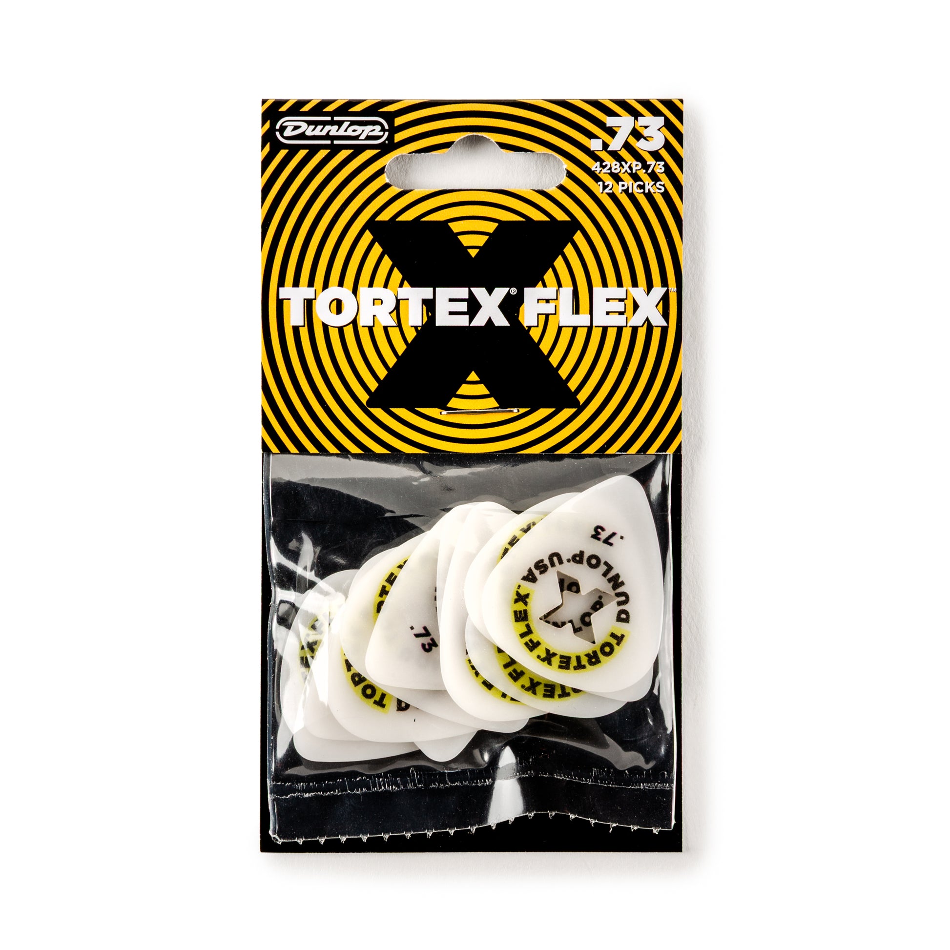 Jim Dunlop DUNLOP TORTEX .73mm FLEX X GUITAR PICK PLAYER'S PACK 12-PACK - 428XP073