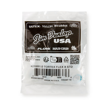 Jim Dunlop DUNLOP TORTEX 1.0mm FLEX X GUITAR PICK REFILL BAG 72-PACK - 428XR100