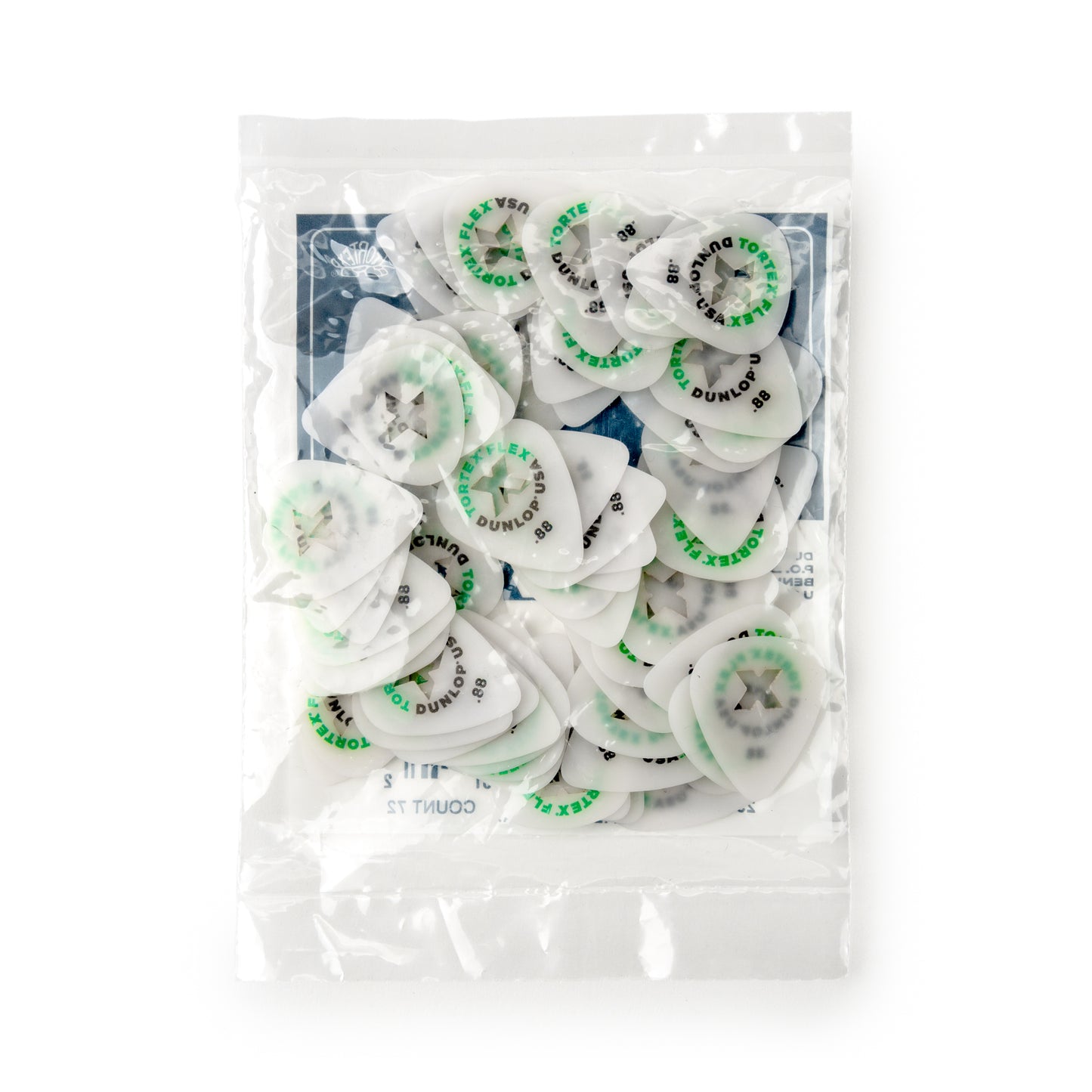 Jim Dunlop DUNLOP TORTEX .88mm FLEX X GUITAR PICK REFILL BAG 72-PACK - 428XR088