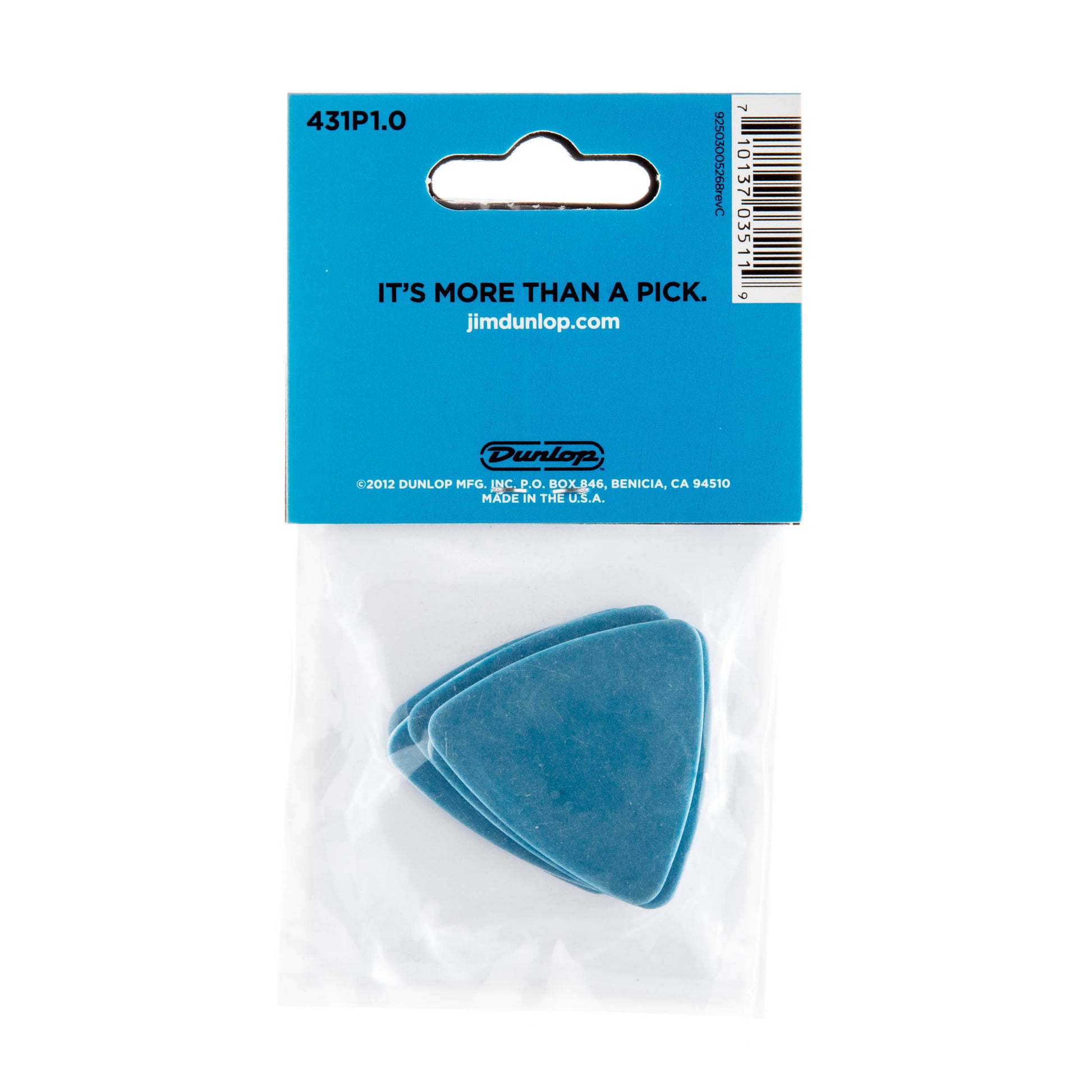 Jim Dunlop DUNLOP TORTEX 1.0mm TRIANGLE GUITAR PICK PLAYER'S PACK 06-PACK - 431P100