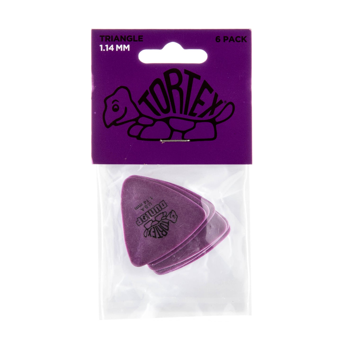 Jim Dunlop DUNLOP TORTEX 1.14mm TRIANGLE GUITAR PICK PLAYER'S PACK 06-PACK - 431P114