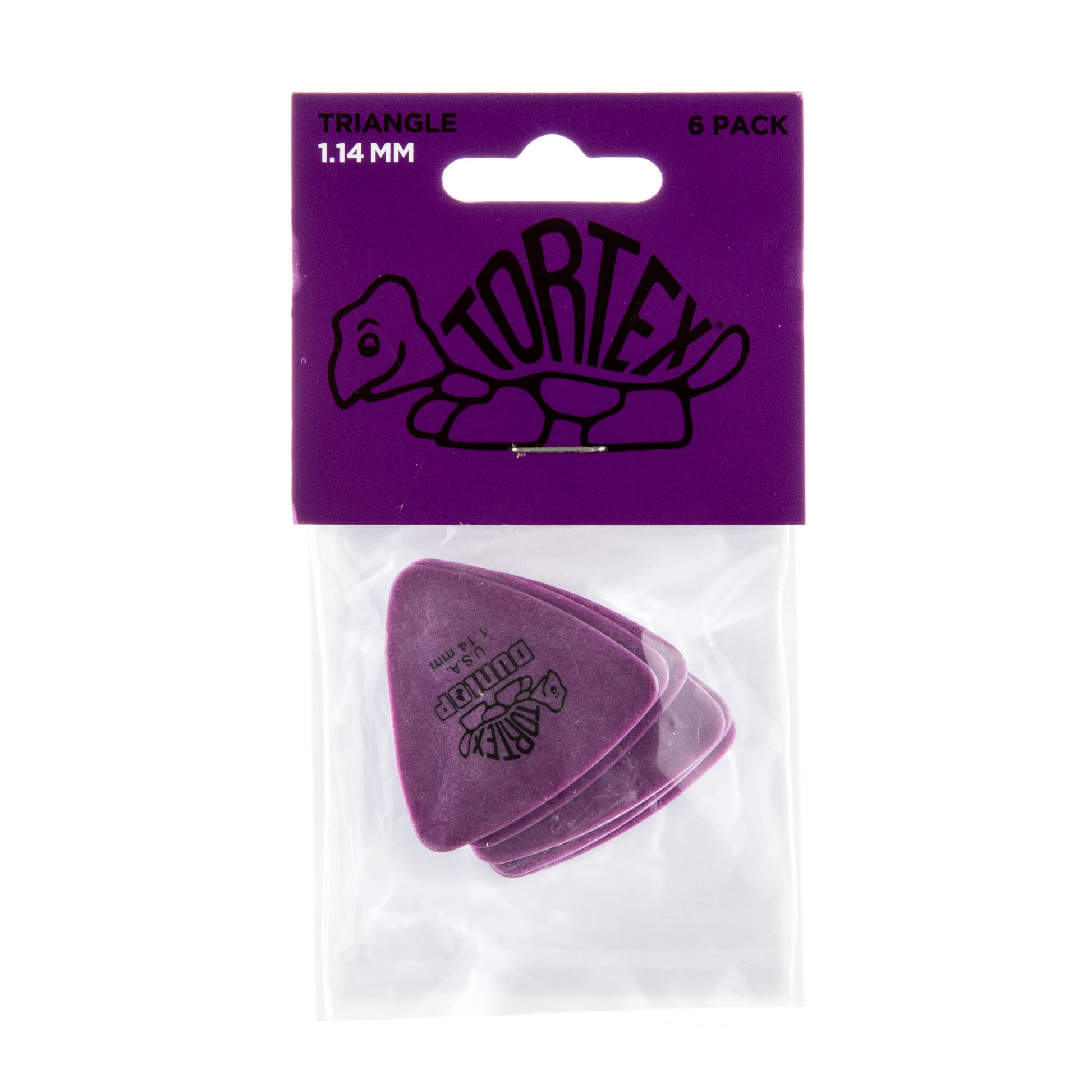 Jim Dunlop DUNLOP TORTEX 1.14mm TRIANGLE GUITAR PICK PLAYER'S PACK 06-PACK - 431P114