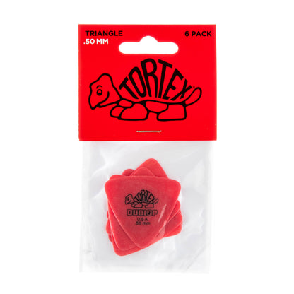 Jim Dunlop DUNLOP TORTEX .50mm TRIANGLE GUITAR PICK PLAYER'S PACK 06-PACK - 431P050