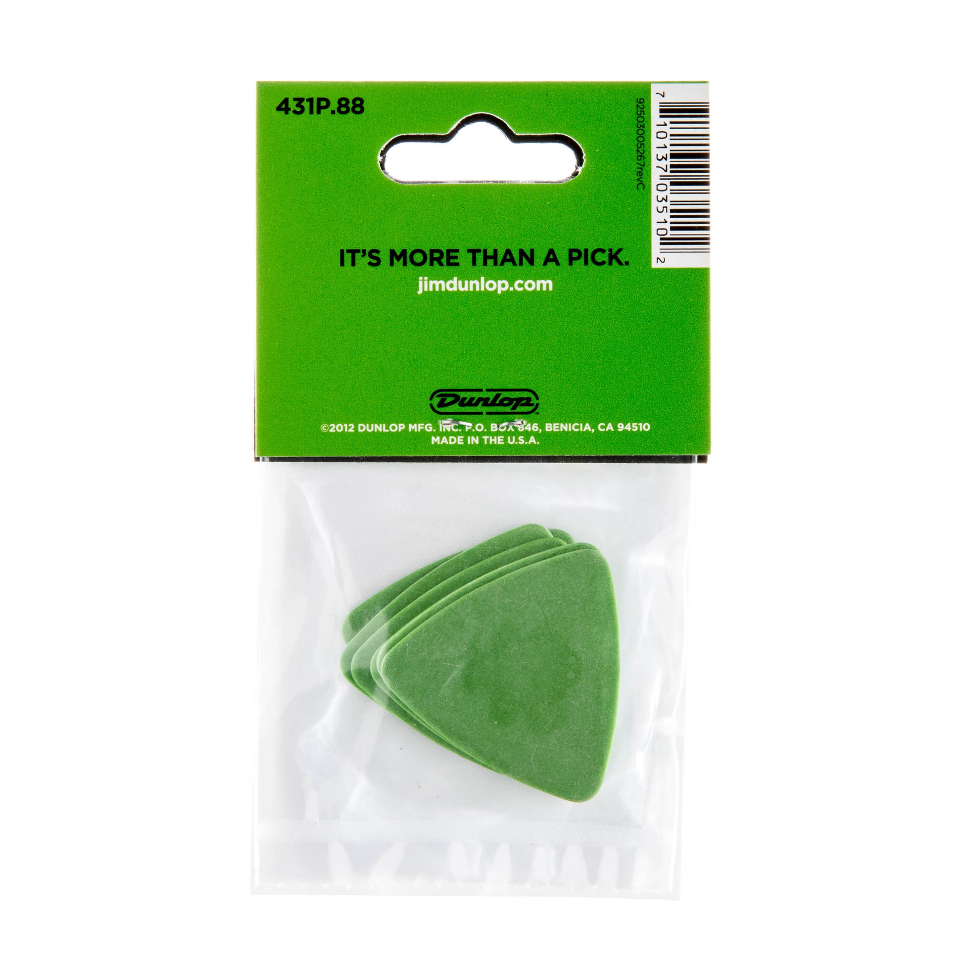 Jim Dunlop DUNLOP TORTEX .88mm TRIANGLE GUITAR PICK PLAYER'S PACK 06-PACK - 431P088