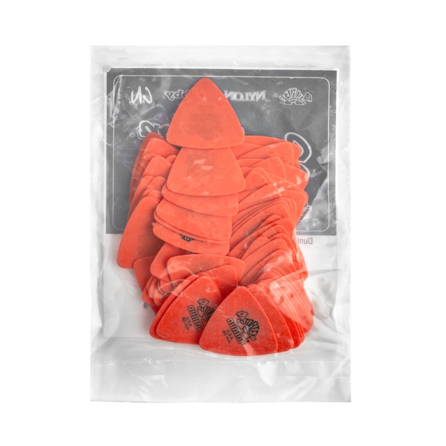 Jim Dunlop DUNLOP TORTEX .60mm TRIANGLE GUITAR PICK REFILL BAG 72-PACK - 431R060