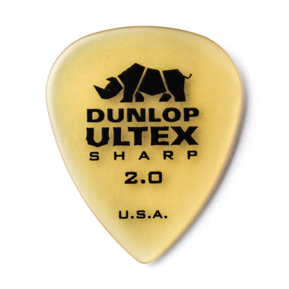 Jim Dunlop DUNLOP ULTEX 2.0mm SHARP GUITAR PICK PLAYER'S PACK 06-PACK - 433P200