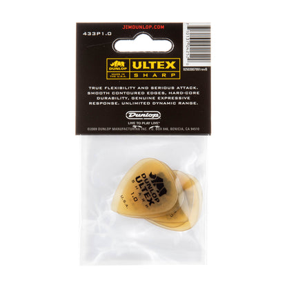 Jim Dunlop DUNLOP ULTEX 1.0mm SHARP GUITAR PICK PLAYER'S PACK 06-PACK - 433P100