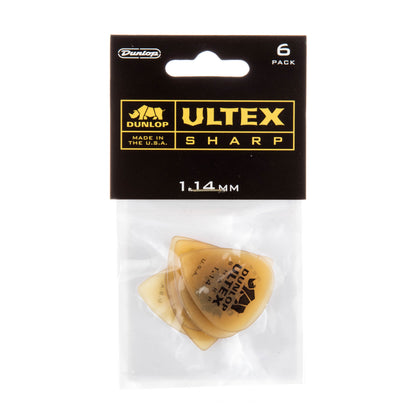 Jim Dunlop DUNLOP ULTEX 1.14mm SHARP GUITAR PICK PLAYER'S PACK 06-PACK - 433P114