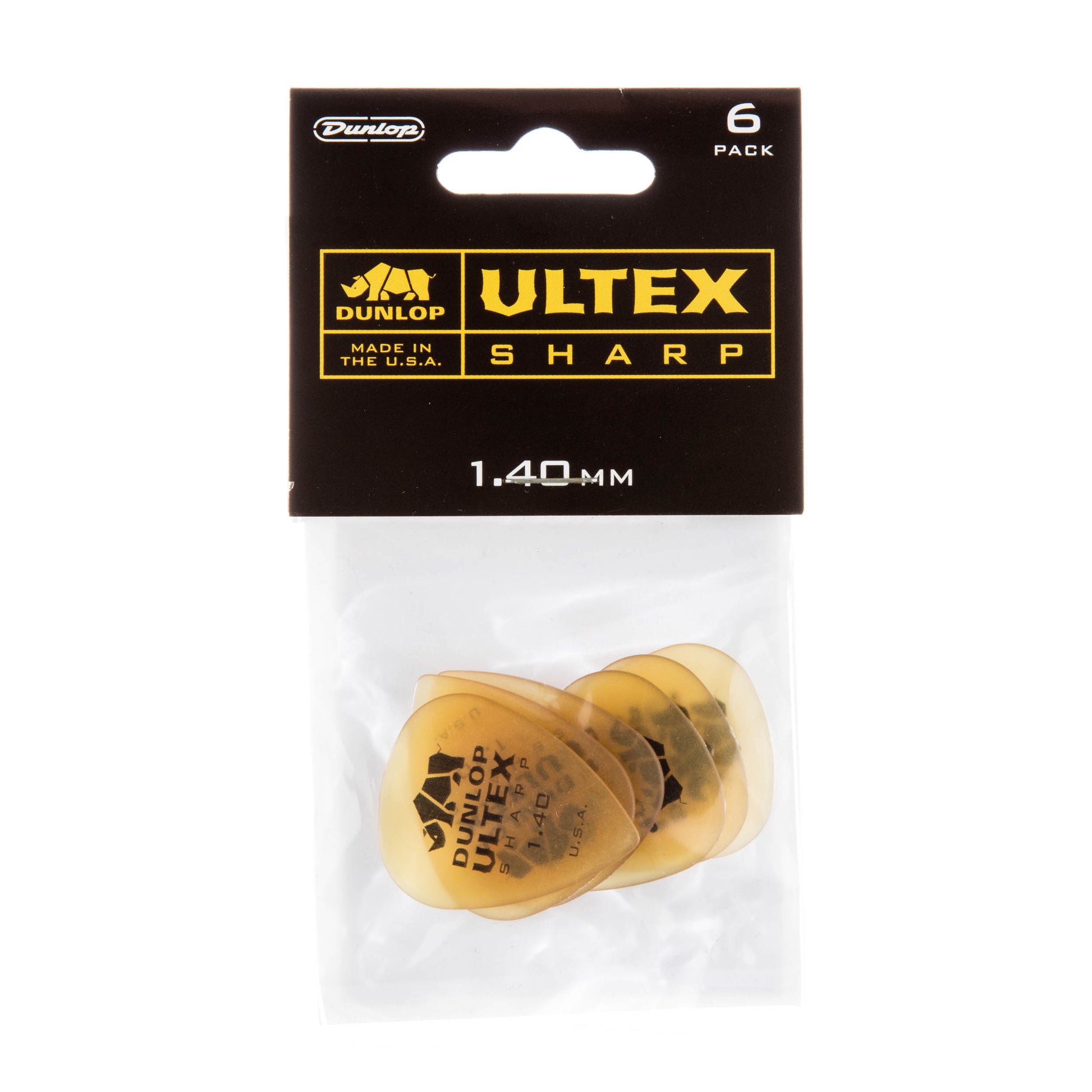 Jim Dunlop DUNLOP ULTEX 1.40mm SHARP GUITAR PICK PLAYER'S PACK 06-PACK - 433P140