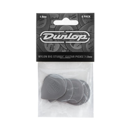 Jim Dunlop DUNLOP BIG STUBBY 1.0mm NYLON GUITAR PICK PLAYER'S PACK 06-PACK - 445P100