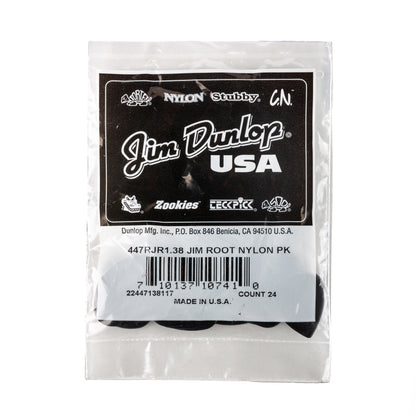 Jim Dunlop DUNLOP JIM ROOT 1.38mm CUSTOM NYLON GUITAR PICK REFILL BAG 24-PACK - 447RJR138
