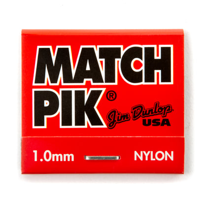Jim Dunlop DUNLOP MATCH PIK 1.0mm NYLON GUITAR PICK PLAYER'S PACK 12-PACKS - 72 PICKS - 448R100