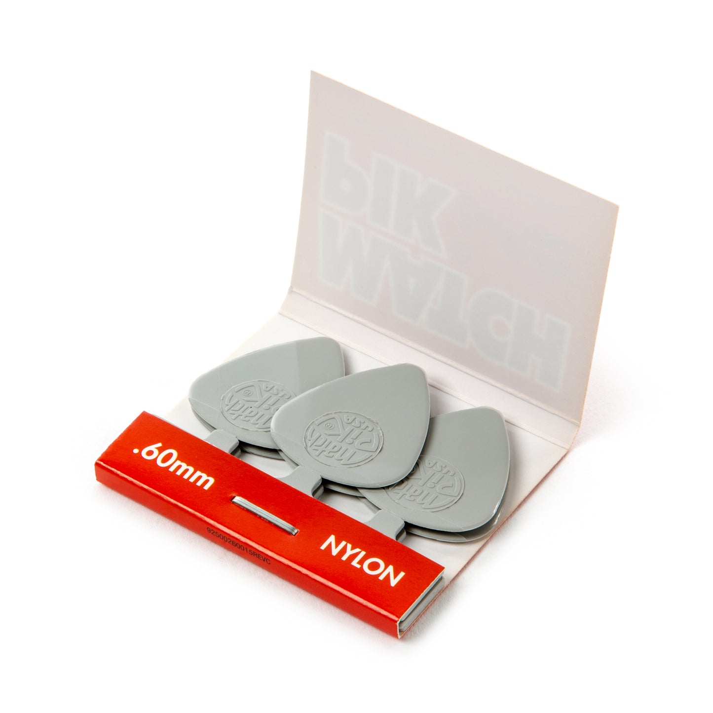 Jim Dunlop DUNLOP MATCH PIK .60mm NYLON GUITAR PICK PLAYER'S PACK 12-PACKS - 72 PICKS - 448R060