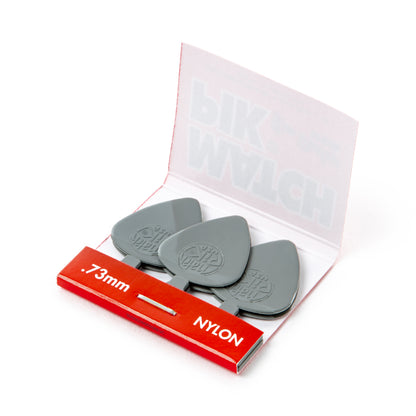 Jim Dunlop DUNLOP MATCH PIK .73mm NYLON GUITAR PICK PLAYER'S PACK 12-PACKS - 72 PICKS - 448R073