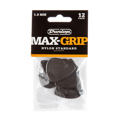 Jim Dunlop DUNLOP MAX GRIP 1.0mm STANDARD NYLON GUITAR PICK PLAYER'S PACK 12-PACK - 449P100