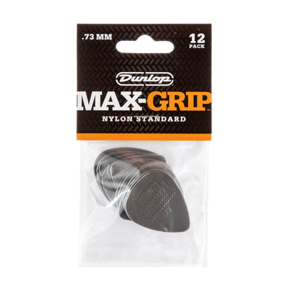 Jim Dunlop DUNLOP MAX GRIP .73mm STANDARD NYLON GUITAR PICK PLAYER'S PACK 12-PACK - 449P073