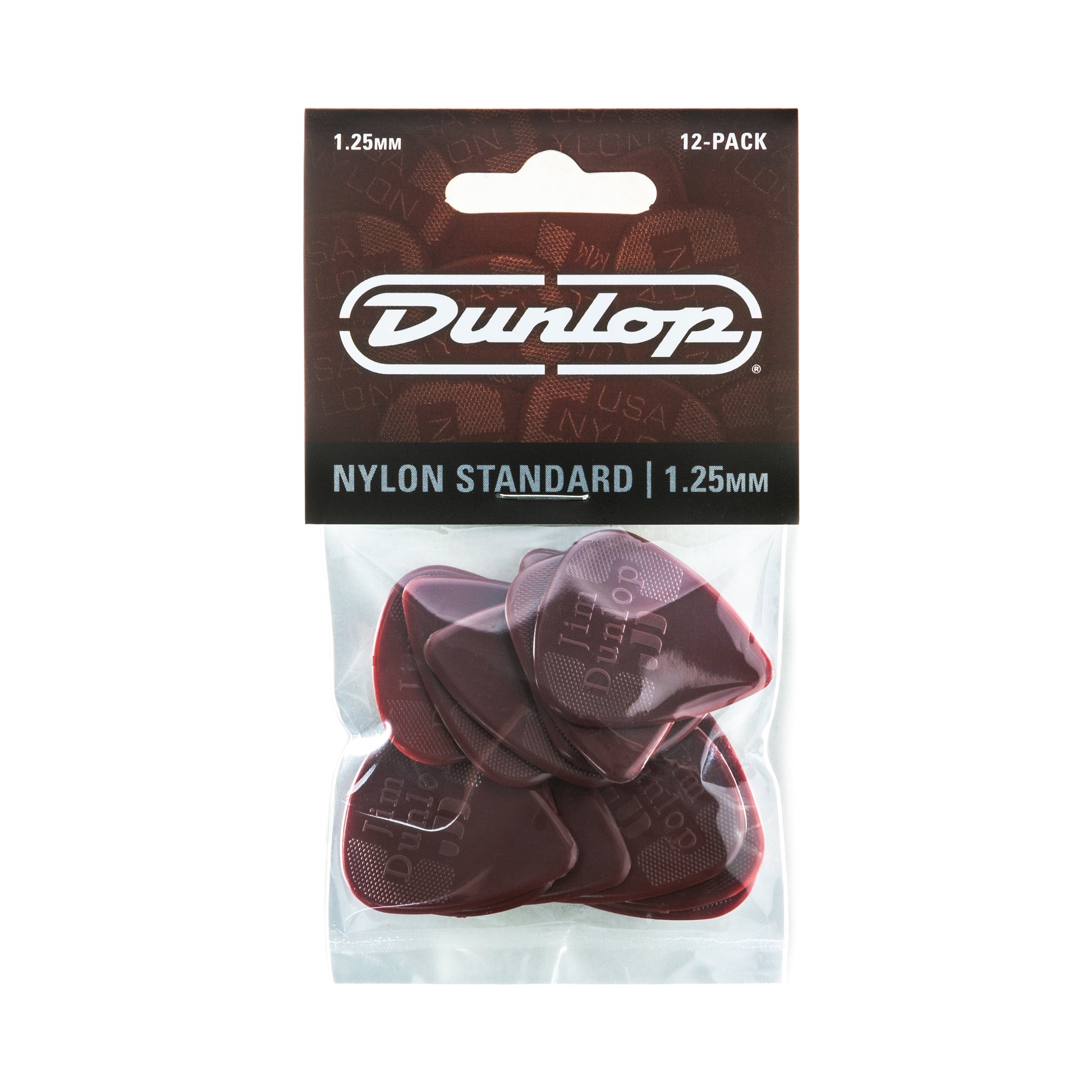 Jim Dunlop DUNLOP NYLON 1.25mm STANDARD GUITAR PICK PLAYER'S PACK 12-PACK - 44P125