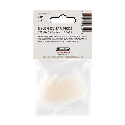 Jim Dunlop DUNLOP NYLON .46mm STANDARD GUITAR PICK PLAYER'S PACK 12-PACK - 44P046