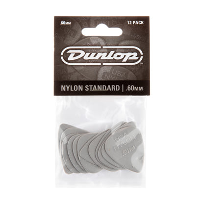 Jim Dunlop DUNLOP NYLON .60mm STANDARD GUITAR PICK PLAYER'S PACK 12-PACK - 44P060