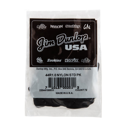 Jim Dunlop DUNLOP NYLON 1.0mm STANDARD GUITAR PICK REFILL BAG 72-PACK - 44R100