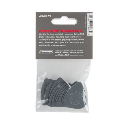 Jim Dunlop DUNLOP PRIMEGRIP .71mm DELRIN 500 GUITAR PICK PLAYER'S PACK 12-PACK - 450P071