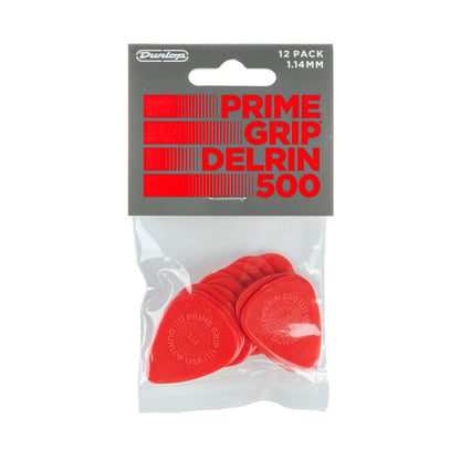 Jim Dunlop DUNLOP PRIMEGRIP 1.14mm DELRIN 500 GUITAR PICK PLAYER'S PACK 12-PACK - 450P114