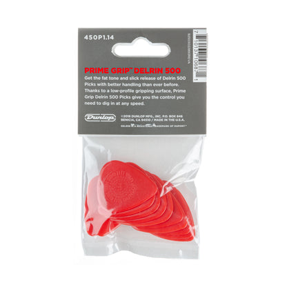 Jim Dunlop DUNLOP PRIMEGRIP 1.14mm DELRIN 500 GUITAR PICK PLAYER'S PACK 12-PACK - 450P114