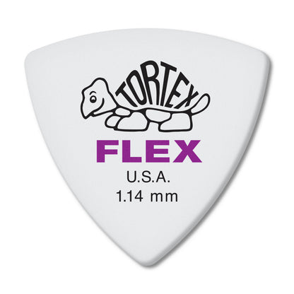 Jim Dunlop DUNLOP TORTEX FLEX 1.14mm TRIANGLE GUITAR PICK PLAYER'S PACK 06-PACK - 456P114