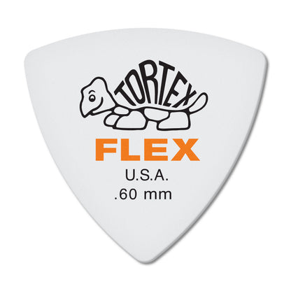 Jim Dunlop DUNLOP TORTEX FLEX .60mm TRIANGLE GUITAR PICK PLAYER'S PACK 06-PACK - 456P060