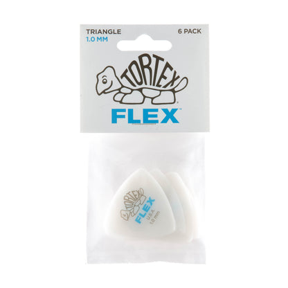 Jim Dunlop DUNLOP TORTEX FLEX 1.0mm TRIANGLE GUITAR PICK PLAYER'S PACK 06-PACK - 456P100
