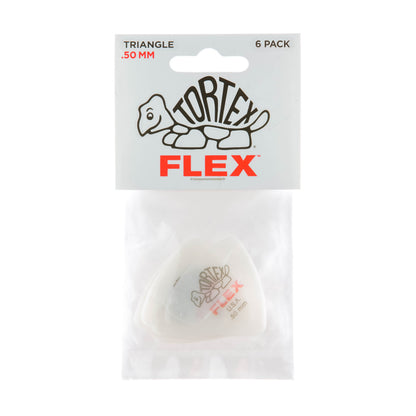Jim Dunlop DUNLOP TORTEX FLEX .50mm TRIANGLE GUITAR PICK PLAYER'S PACK 06-PACK - 456P050